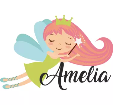 Fairy flying princess wall stickers for kid - TenStickers