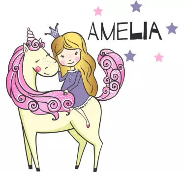 Wall stickers for kid girl and unicorn - TenStickers