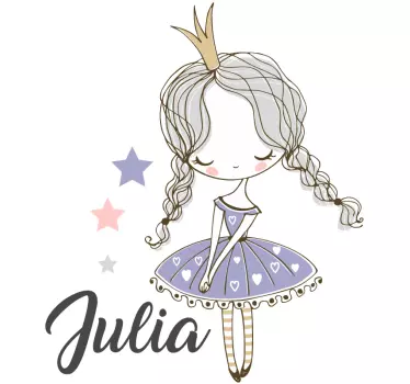Wall stickers for kid little princess design - TenStickers
