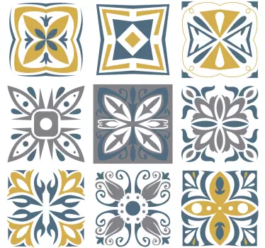 Decorative cement tiles tile transfer - TenStickers
