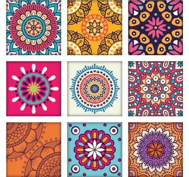 Ethnic cement design  sticker - TenStickers