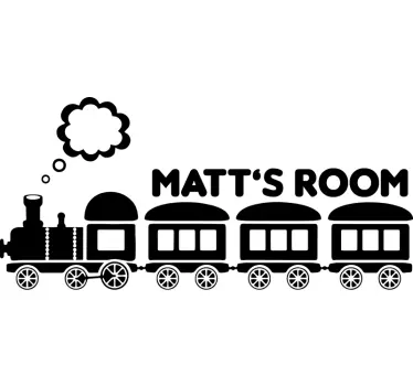 Train themed wall stickers for kid - TenStickers