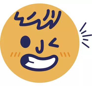 Wall sticker happy smiley face - TenStickers