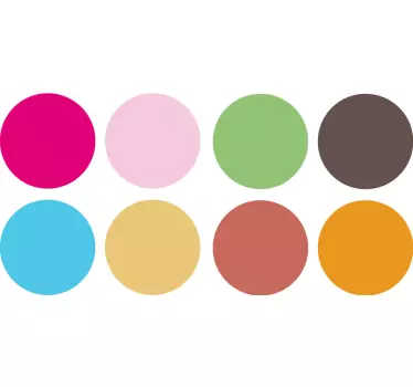 Coloured poker dots kids sticker - TenStickers