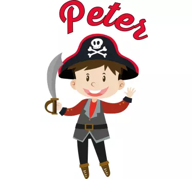 Wall stickers for kid pirate character art - TenStickers