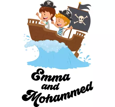Wall stickers for kid buccaneer ship adventure - TenStickers