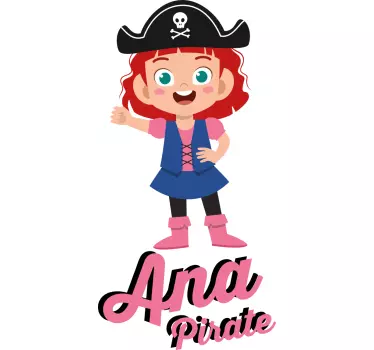 Wall stickers for kid pirate character theme - TenStickers