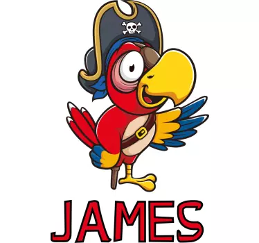 Wall stickers for kid pirate parrot character - TenStickers