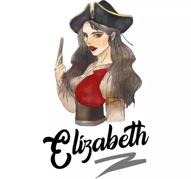 Wall stickers for kid pirate girl art - TenStickers