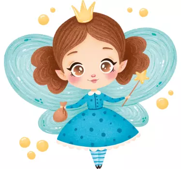 Wall stickers for kid fairy princess character - TenStickers