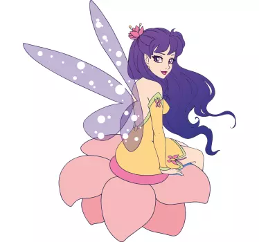 Fantasy decal charming fairy figure - TenStickers