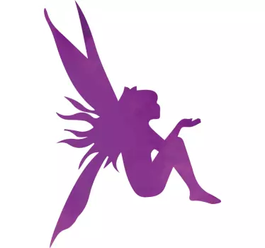 Lovely design purple fairy tale wall decal - TenStickers
