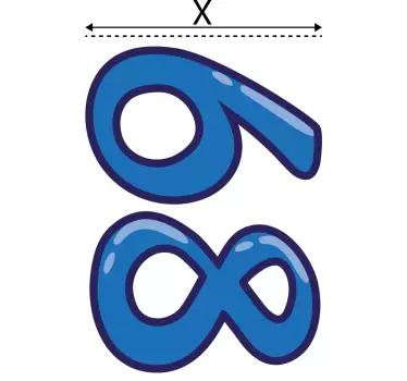Striking numeric style recycling decal for bin - TenStickers