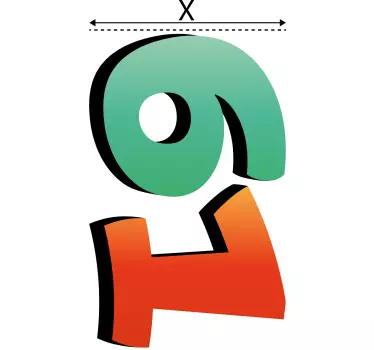 Recycling decal for bin with personalized number design - TenStickers