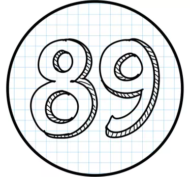 Recycling decal for bin custom number label - TenStickers