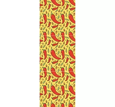 Vibrant chili peppers cuisine wall sticker - TenStickers