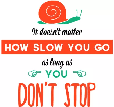 Dont Stop Wall Sticker - TenStickers
