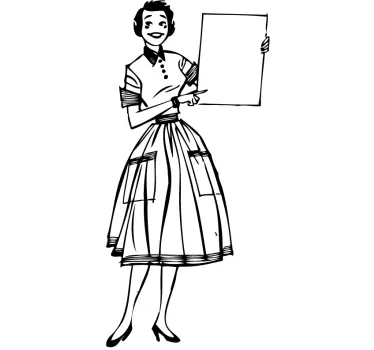 Retro Teacher Vintage Sticker - TenStickers