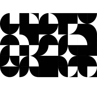 Abstract Black Forms object sticker - TenStickers