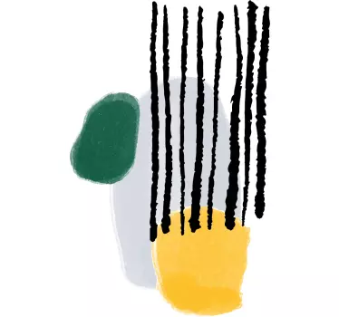 Object sticker abstract shapes design - TenStickers