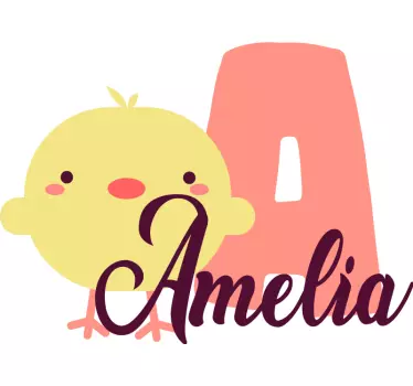 Wall stickers for kid cute chick design - TenStickers