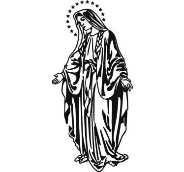 Virgin Mary Wall Sticker - TenStickers
