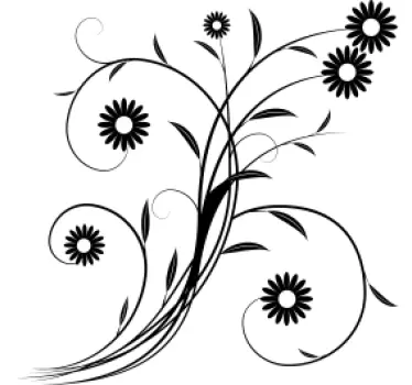 Daisies Wall Sticker - TenStickers