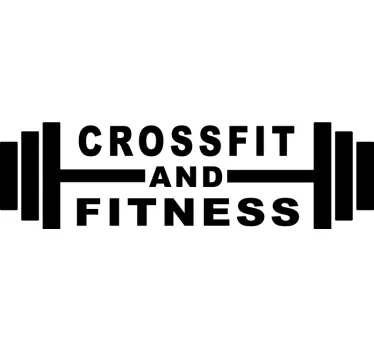 Drink sticker crossfit barbell decal - TenStickers