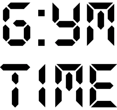 Gym time nonocolor text wall decor - TenStickers