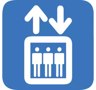 Lift Sign Sticker - TenStickers
