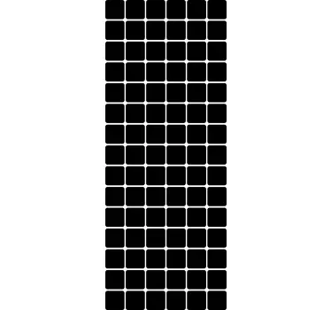 Monocolor same size squares shower sticker - TenStickers