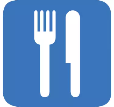 Restaurant Icon Wall Sticker - TenStickers