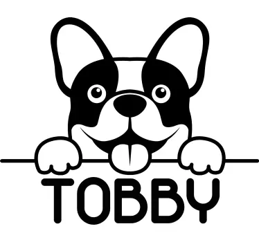 Pet wall art cute dog face - TenStickers