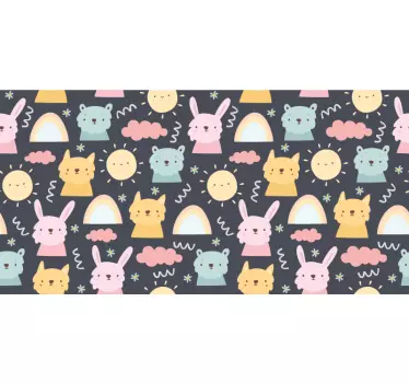 Wall stickers for kid cute animal designs - TenStickers
