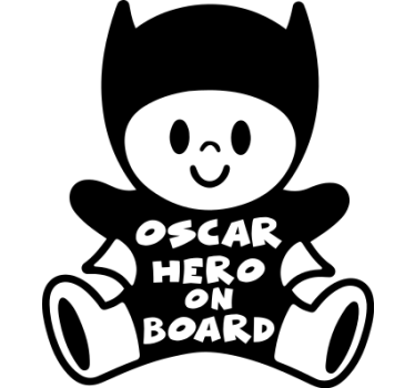 Little baby on board monocolor baby in car sticker - TenStickers
