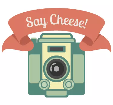 Say Cheese Wall Sticker - TenStickers