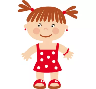 Wall stickers for kid charming woman silhouette - TenStickers