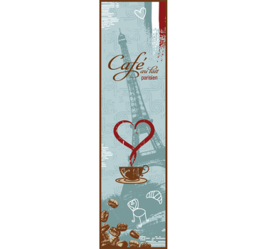 French Coffee Fridge Sticker - TenStickers