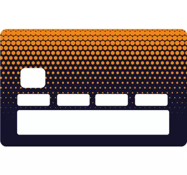 Honeycomb pattern credit card sticker - TenStickers
