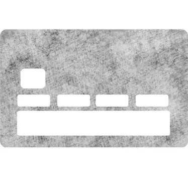 Credit card sticker with textured card design - TenStickers