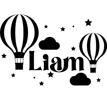 Custom monocolour balloons wall stickers for kid - TenStickers