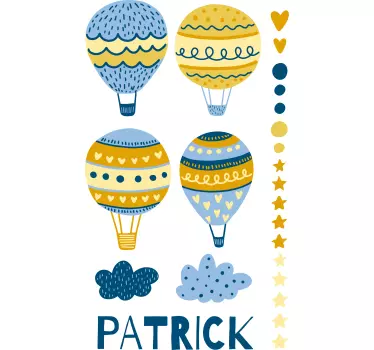 Custom balloons festival illustration sticker - TenStickers