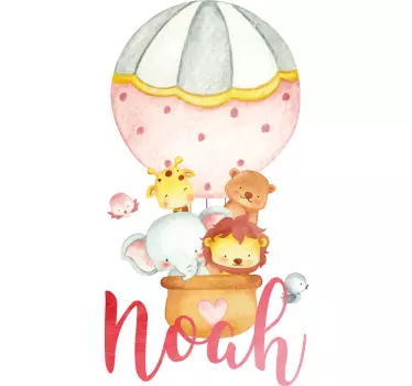 Custom balloon adventure wall stickers for kid - TenStickers