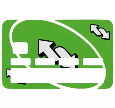 Credit card sticker green payment card - TenStickers