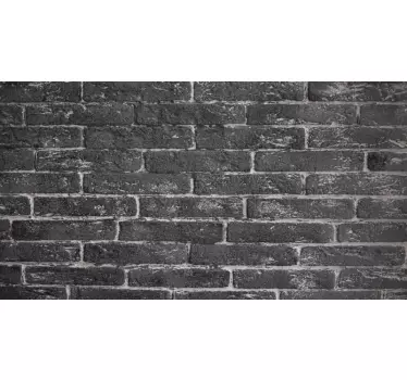 Grey wall of stone bricks vinyl print wall sticker - TenStickers