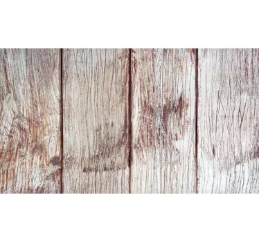 Light brown wooden planks vinyl print wall sticker - TenStickers