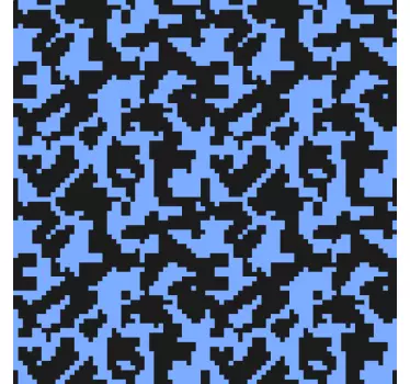 Black and blue camouflage vinyl print wall sticker - TenStickers