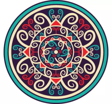 Rosette Round Wall Sticker - TenStickers