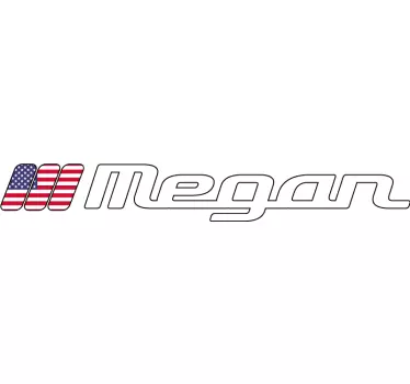 US custom flag motorcycle sticker - TenStickers