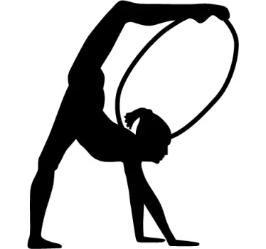 Hoop Gymnast Wall Sticker - TenStickers
